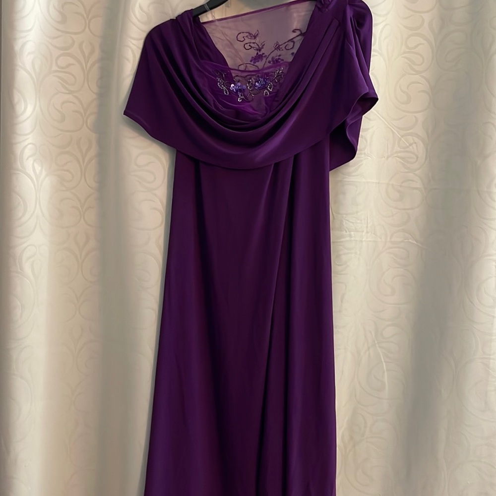 D.J. Summers purple dress with sequins. New